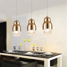 Designer Touch Decorative Modern Contemporary 1 Light Aluminum Alloy Pendant Light with Acrylic Shade