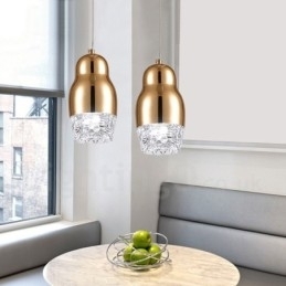 Designer Touch Decorative Modern Contemporary 1 Light Aluminum Alloy Pendant Light with Acrylic Shade