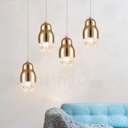 Designer Touch Decorative Modern Contemporary 1 Light Aluminum Alloy Pendant Light with Acrylic Shade