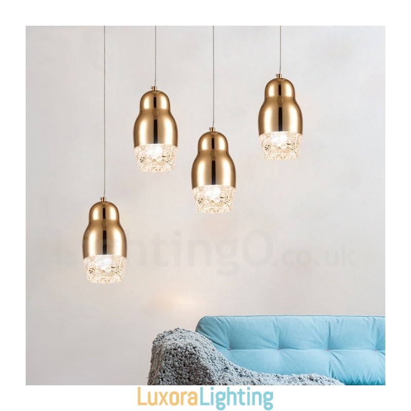 Designer Touch Decorative Modern Contemporary 1 Light Aluminum Alloy Pendant Light with Acrylic Shade