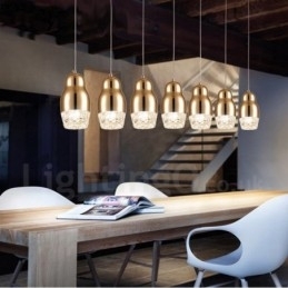 Designer Touch Decorative Modern Contemporary 1 Light Aluminum Alloy Pendant Light with Acrylic Shade