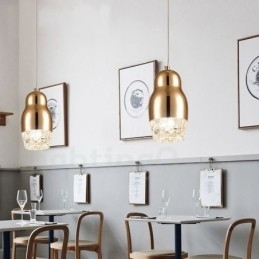 Designer Touch Decorative Modern Contemporary 1 Light Aluminum Alloy Pendant Light with Acrylic Shade