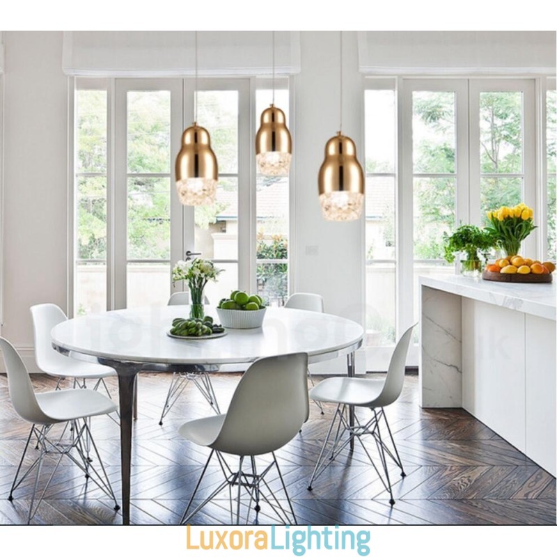 Designer Touch Decorative Modern Contemporary 1 Light Aluminum Alloy Pendant Light with Acrylic Shade