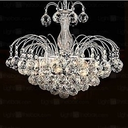 Designer Touch Decorative Pendant Luxury Modern Crystal Living 3 Lights Chandelier