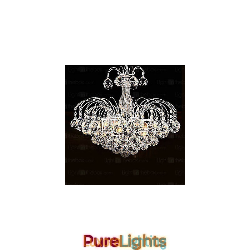 Designer Touch Decorative Pendant Luxury Modern Crystal Living 3 Lights Chandelier
