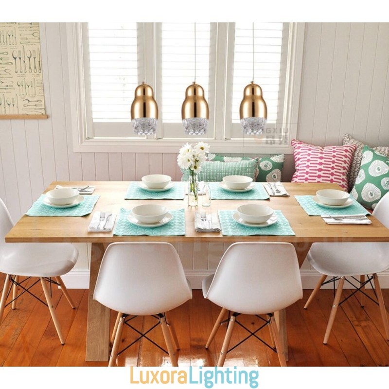 Designer Touch Decorative Modern Contemporary 1 Light Aluminum Alloy Pendant Light with Acrylic Shade