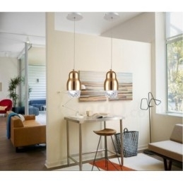 Designer Touch Decorative Modern Contemporary 1 Light Aluminum Alloy Pendant Light with Acrylic Shade