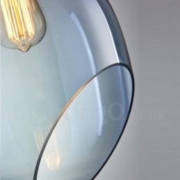 Designer Touch Decorative Modern Contemporary 1 Light Glass Pendant Light with Glass Shade
