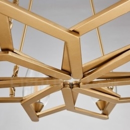 Designer Touch Decorative Modern Contemporary 10 Light Steel Pendant Light with Glass Shade