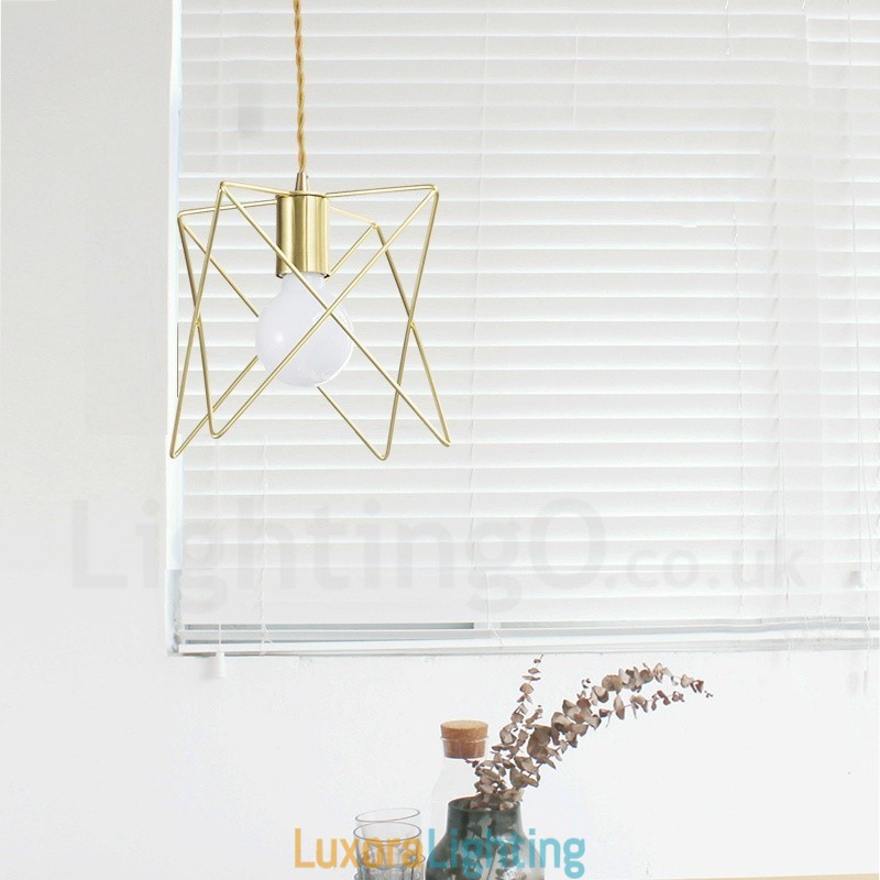 Designer Touch Decorative Modern Contemporary 1 Light Steel Pendant Light with Shade