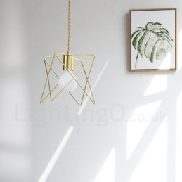 Designer Touch Decorative Modern Contemporary 1 Light Steel Pendant Light with Shade
