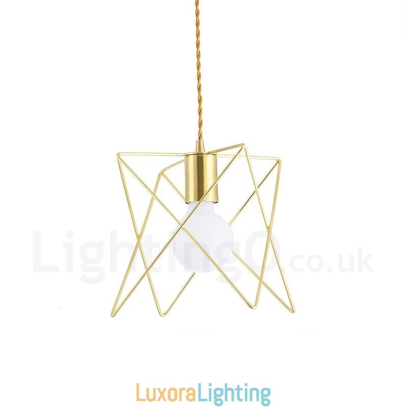 Designer Touch Decorative Modern Contemporary 1 Light Steel Pendant Light with Shade