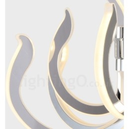 Designer Touch Decorative Modern Contemporary 24 Light Acrylic Chandelier with Acrylic Shade