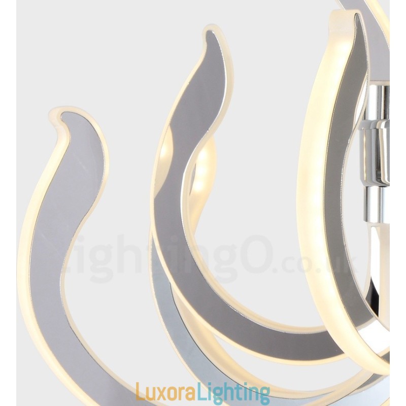 Designer Touch Decorative Modern Contemporary 24 Light Acrylic Chandelier with Acrylic Shade