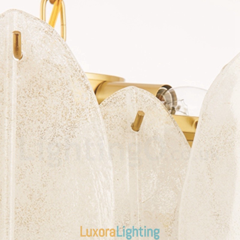 Designer Touch Decorative Modern Contemporary 6 Light Steel Pendant Light with Glass Shade