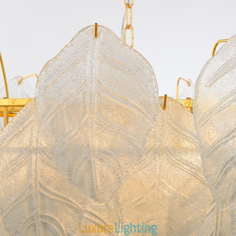 Designer Touch Decorative Modern Contemporary 4 Light Steel Pendant Light with Glass Shade