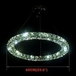 Designer Touch Decorative Crystal Pendant Lighting Modern Single Three Sides K9 Crystal Indoor Ceiling Lights Lamp Fixtures