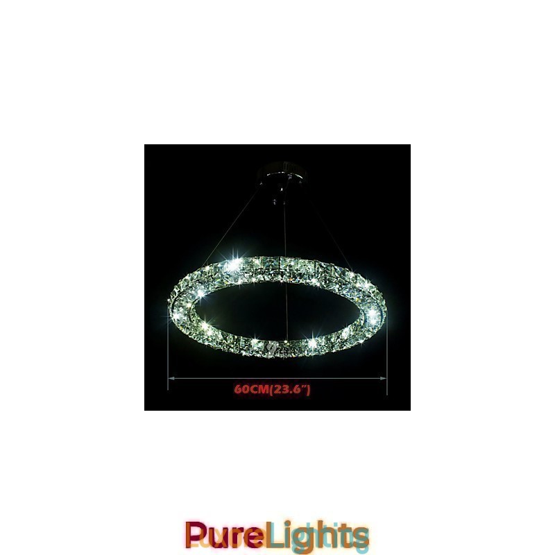 Designer Touch Decorative Crystal Pendant Lighting Modern Single Three Sides K9 Crystal Indoor Ceiling Lights Lamp Fixtures