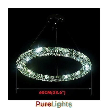 Designer Touch Decorative Crystal Pendant Lighting Modern Single Three Sides K9 Crystal Indoor Ceiling Lights Lamp Fixtures