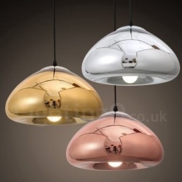 Designer Touch Decorative Modern Contemporary 1 Light Glass Pendant Light with Glass Shade