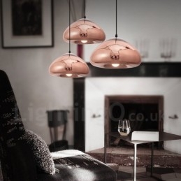 Designer Touch Decorative Modern Contemporary 1 Light Glass Pendant Light with Glass Shade