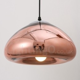 Designer Touch Decorative Modern Contemporary 1 Light Glass Pendant Light with Glass Shade