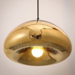 Designer Touch Decorative Modern Contemporary 1 Light Glass Pendant Light with Glass Shade