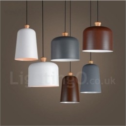 Designer Touch Decorative Modern Contemporary 1 Light Aluminum Alloy Pendant Light with Aluminum Alloy Shade