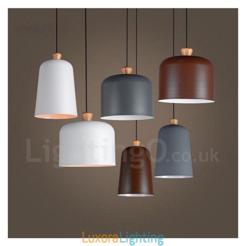 Designer Touch Decorative Modern Contemporary 1 Light Aluminum Alloy Pendant Light with Aluminum Alloy Shade