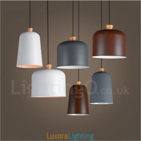 Designer Touch Decorative Modern Contemporary 1 Light Aluminum Alloy Pendant Light with Aluminum Alloy Shade