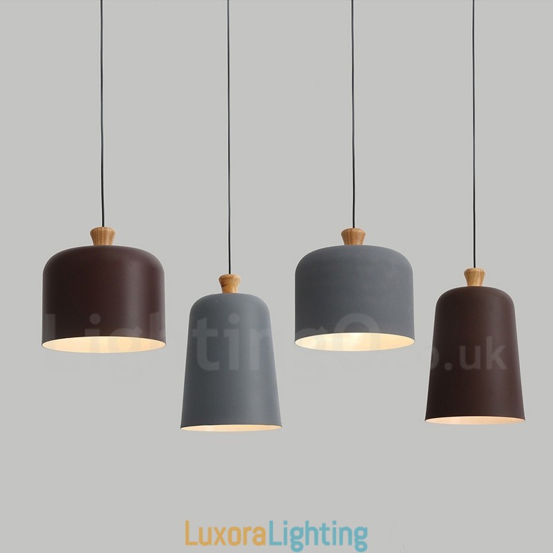 Designer Touch Decorative Modern Contemporary 1 Light Aluminum Alloy Pendant Light with Aluminum Alloy Shade