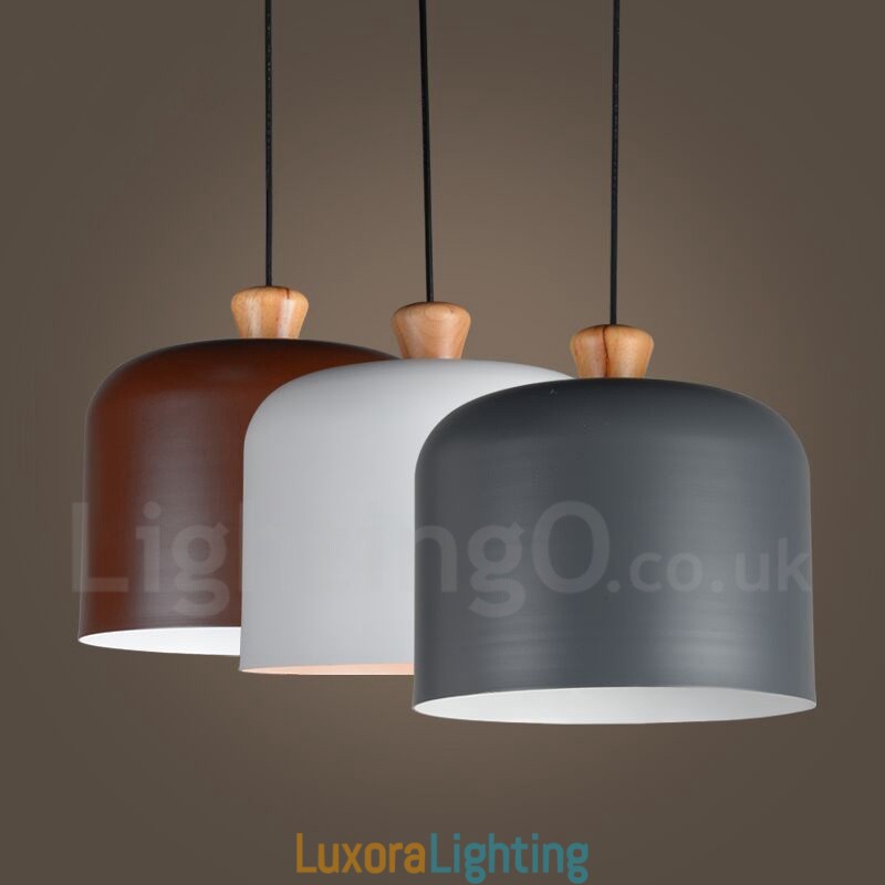 Designer Touch Decorative Modern Contemporary 1 Light Aluminum Alloy Pendant Light with Aluminum Alloy Shade