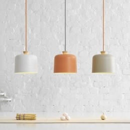 Designer Touch Decorative Modern Contemporary 1 Light Aluminum Alloy Pendant Light with Aluminum Alloy Shade