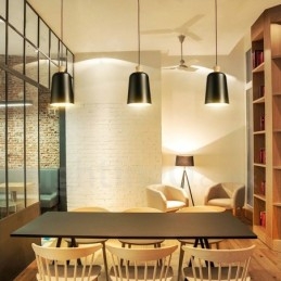 Designer Touch Decorative Modern Contemporary 1 Light Aluminum Alloy Pendant Light with Aluminum Alloy Shade