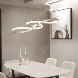 Designer Touch Decorative Modern Contemporary Light Aluminum Alloy Pendant Light with Acrylic Shade