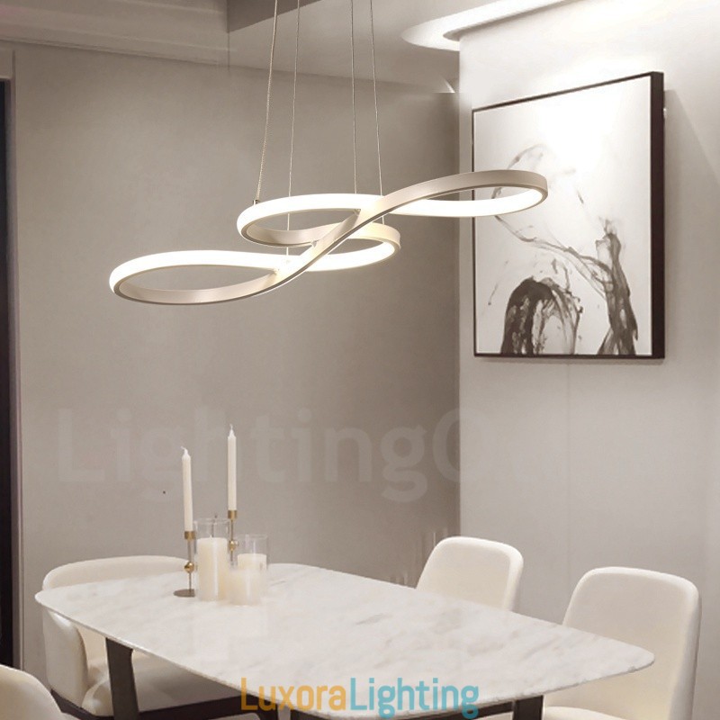 Designer Touch Decorative Modern Contemporary Light Aluminum Alloy Pendant Light with Acrylic Shade