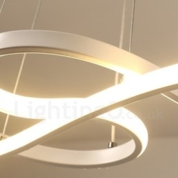 Designer Touch Decorative Modern Contemporary Light Aluminum Alloy Pendant Light with Acrylic Shade