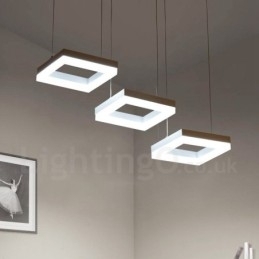 Designer Touch Decorative Modern Contemporary 3 Light Aluminum Alloy Pendant Light with Acrylic Shade