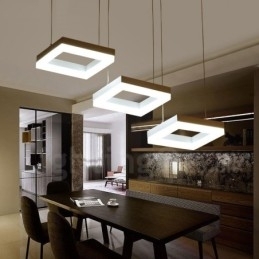 Designer Touch Decorative Modern Contemporary 3 Light Aluminum Alloy Pendant Light with Acrylic Shade