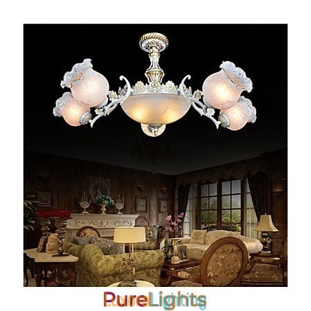 Designer Touch Decorative Chandelier Traditional Classic Vintage Retro Metal