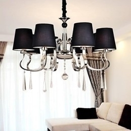 Designer Touch Decorative Traditional Classic Nickel Metal Chandelier