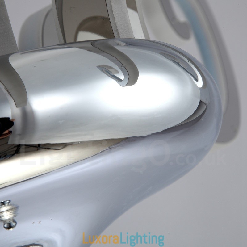 Designer Touch Decorative Dimmable Modern Contemporary 12 Light Steel Chandelier with Acrylic Shade