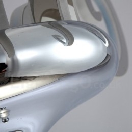 Designer Touch Decorative Dimmable Modern Contemporary 8 Light Steel Chandelier with Acrylic Shade