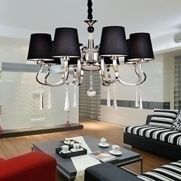 Designer Touch Decorative Traditional Classic Nickel Metal Chandelier