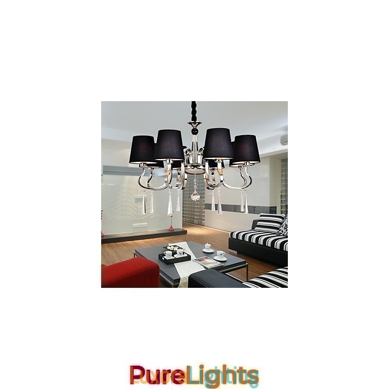 Designer Touch Decorative Traditional Classic Nickel Metal Chandelier