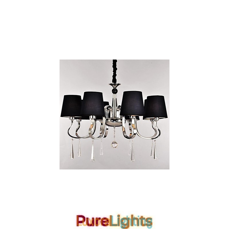 Designer Touch Decorative Traditional Classic Nickel Metal Chandelier