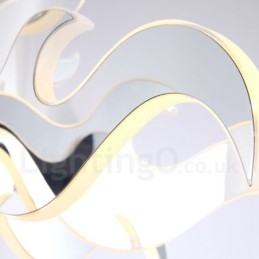 Designer Touch Decorative Dimmable Modern Contemporary 15 Light Steel Chandelier with Acrylic Shade