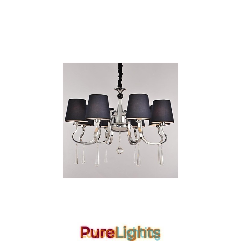 Designer Touch Decorative Traditional Classic Nickel Metal Chandelier