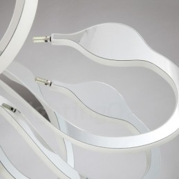 Designer Touch Decorative Dimmable Modern Contemporary 12 Light Steel Chandelier with Acrylic Shade