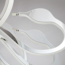 Designer Touch Decorative Dimmable Modern Contemporary 10 Light Steel Chandelier with Acrylic Shade